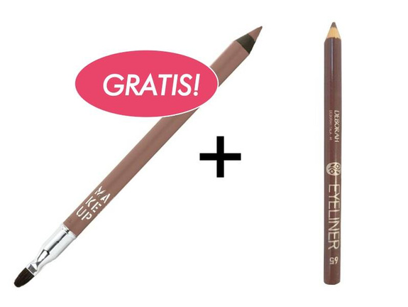 Deborah Eyeliner Pencil kredka do oczu nr 65, 1,3 g + Make Up Factory Kredka do Ust nr 81 GRATIS!