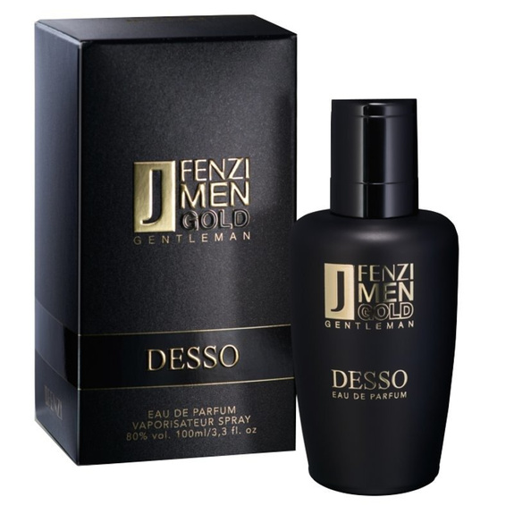JFenzi Desso Gentleman Gold zestaw (woda perfumowana 100 ml & świeca sojowa)