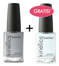 Kinetics Lakier Solarny Solargel 345 Iceland Grey 15 ml + 319 Swan Lake GRATIS!