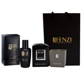 JFenzi Desso Gentleman Gold zestaw (woda perfumowana 100 ml & świeca sojowa)