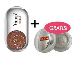 Pupa Cień Vamp! Gems 403 Fancy Brown 1,5 g + Cień Mineralny Sypki nr 06 GRATIS!