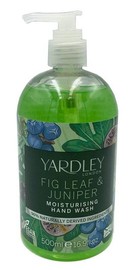 Yardley London Fig Leaf & Juniper nawilżające mydło w płynie 500 ml