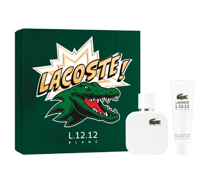 elefant Husk Rede Lacoste L.12.12 Blanc/White komplet (50 ml EDT & 100 ml SG) | Zapachy  męskie \ Lacoste Zapachy męskie \ Lacoste | Markowe perfumy i kosmetyki